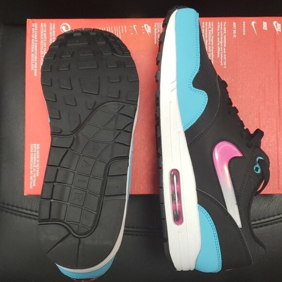 air max 1 jelly swoosh black fuchsia blue fury